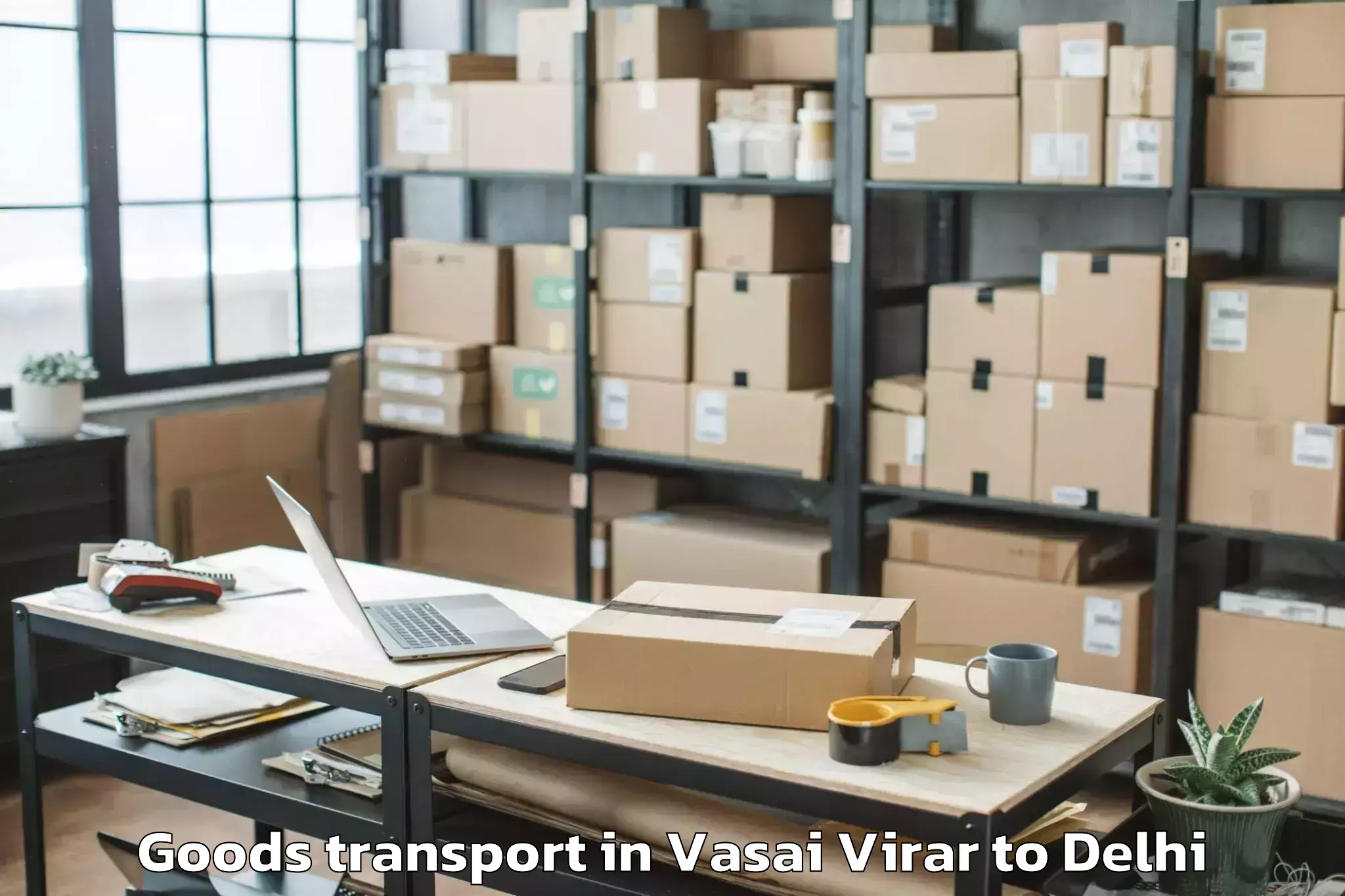 Book Vasai Virar to Vivek Vihar Goods Transport